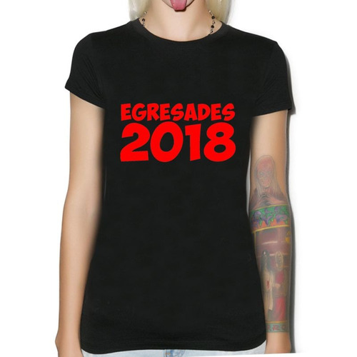 Remera De Mujer Egresades Egresados Colegio Escuela