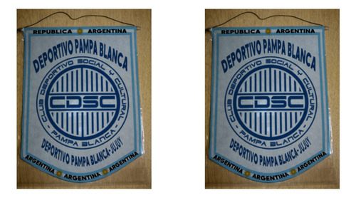 Banderin Mediano 27cm Deportivo Pampa Blanca Jujuy