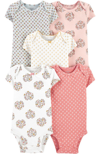 Carters Set 5 Bodies Mangas Cortas Original