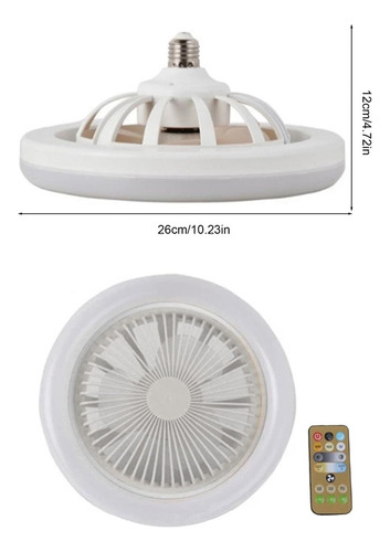 Pack 5 Pcs Lampara Foco Ventilador Luz Led Con Control 30 W