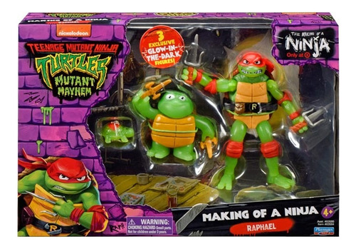 Playmates Tmnt Mm Raphael Making Of A Ninja Set