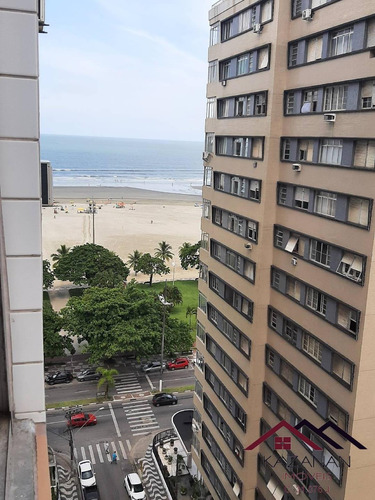Imagem 1 de 15 de Apartamento 2 Dormitórios - Vista Mar - 1 Vaga De Garagem  Gonzaga - Santos - 5061