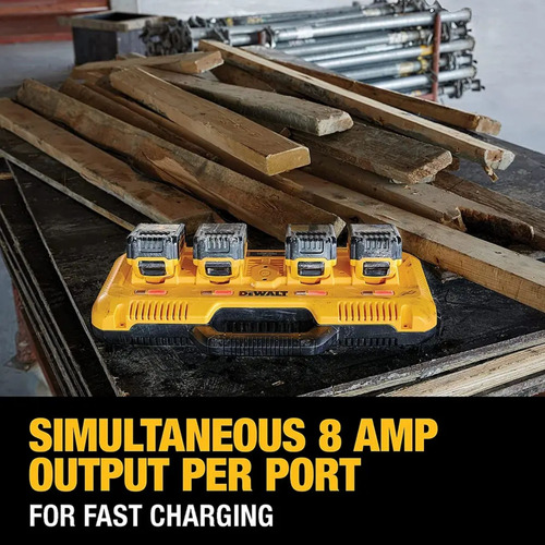 Cargador Multiple 4 Puertos 12v/20v/60v Dewalt Dcb104