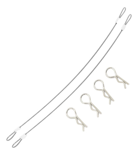 R Pins Anti-lost Body Shell Rope Universal Para Rc Plata