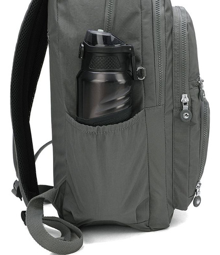 Mochila Notebook Tactel Impermeável Escola Viagem Trabalho Cor Preto