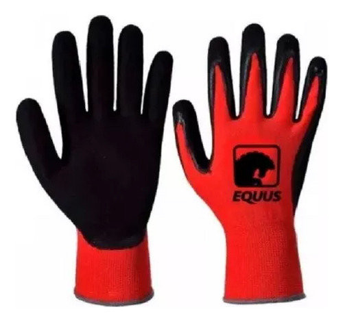 Guantes De Trabajo Equus Con Palma De Nitrilo X 12 Pares 