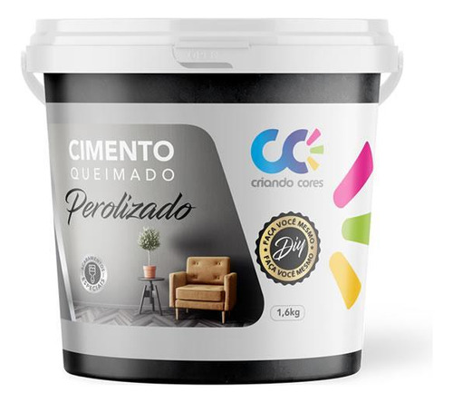 Tinta Cimento Queimado Perolizado 1,6kg Grafite