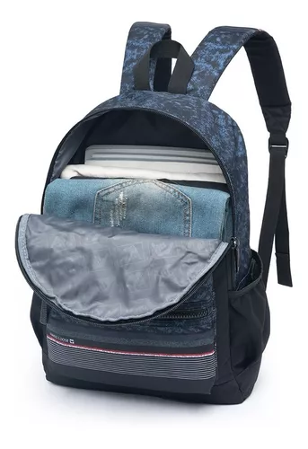 Kit Mochila Bolsa Cavalera com Estojo Reforçado Escolar Faculdade Espaçosa  - Preto+Marrom