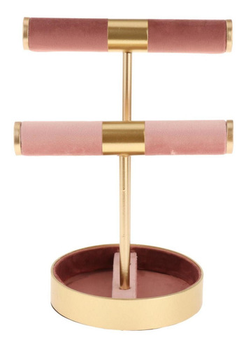 Imagem 7 de 7 de 2 Tier T-bar Pulseira Colar Expositor De Joias Para