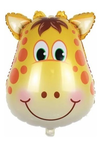 Globos Metalizados Animales Tigre Vaca León Jirafa Cebra60cm