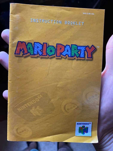 Manual Mario Party 1 Nintendo 64 Solo Manual Original