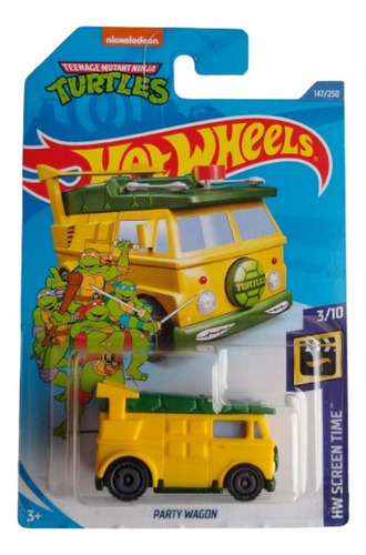 Hot Wheels Party Wagon Tortugas Ninja Mutant Turtles 