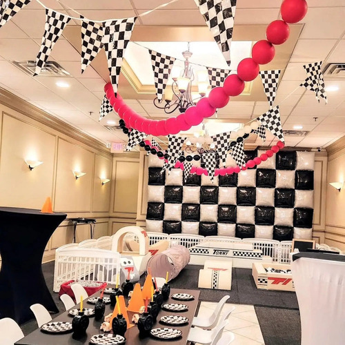 * 25 Globos Cuadrados De Aluminio For Pared, Doble Cara,