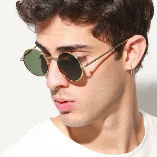 Gafas De Sol De Moda Retro Con Montura Redonda Pequeña 2024