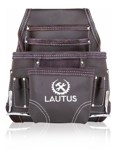 Lautus - Bolsa De Herramientas De Cuero Curtido Con Aceite,