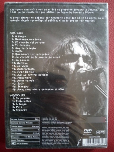 Dvd Extremoduro Gira 2002 Tz026 (Usado)