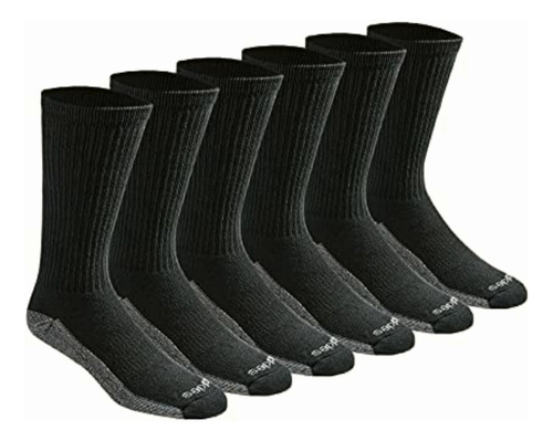 Dickies Men's 6 Pack Dri-tech Comfort Crew Socks Big & Tall,