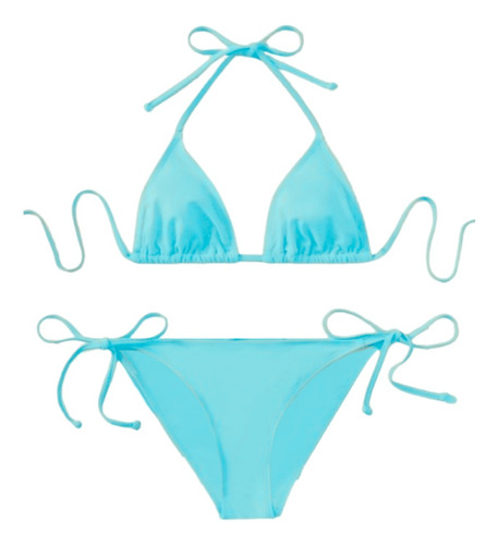 Conjunto Bikini Mallas 2 Piezas Diseño Unicolor Liso Mm-6640