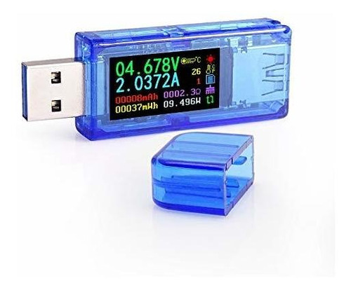 At35 5 Digito Usb 3.0 Color Lcd Voltimetro Amperimetro