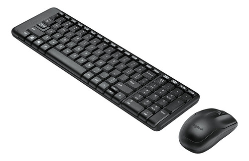 Kit Teclado Y Mouse Inalámbrico Logitech Mk220 Negro