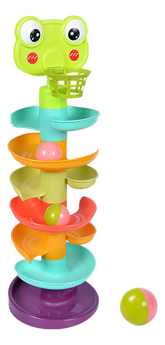 Block Tower Spin Track Turn Rattles Roll Ball Educativo Para