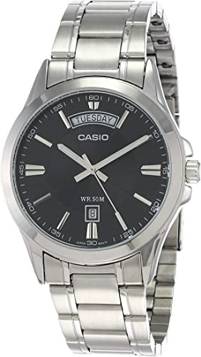 Casio #mtp1381d-1av Reloj Clásico De Acero Inoxidable 50m