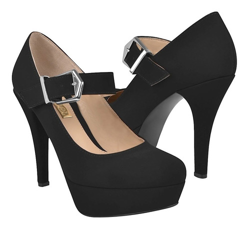 Tacones Casuales Para Dama Stylo 29050 Negro