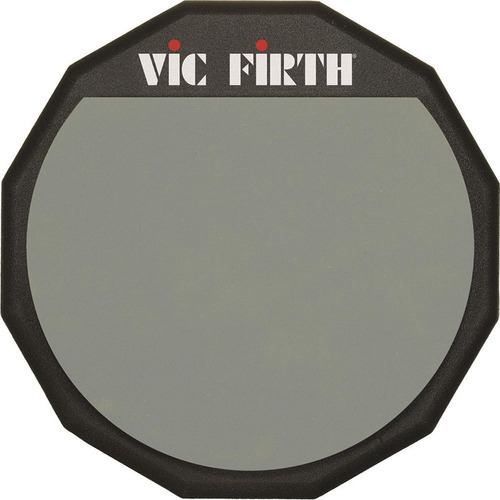 Practicador Para Bateria Vic Firth Pad 12 Ravicpad12 Color Negro Gris