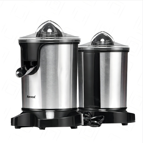 Exprimidor Amvox Aes 350 de 0,3 l y 350 W, acero inoxidable color plateado, 110 V