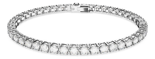 Pulseira De Tênis Com Corte Redondo Transparente