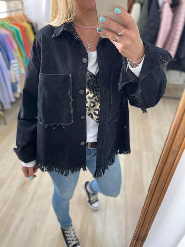 Imagen 7 de 10 de Campera Oversize Camisaco Gabardina Mujer The Big Shop