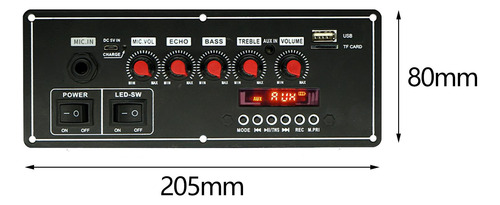 Placa Decodificadora Bluetooth Mp3 2x20w Amplificador De