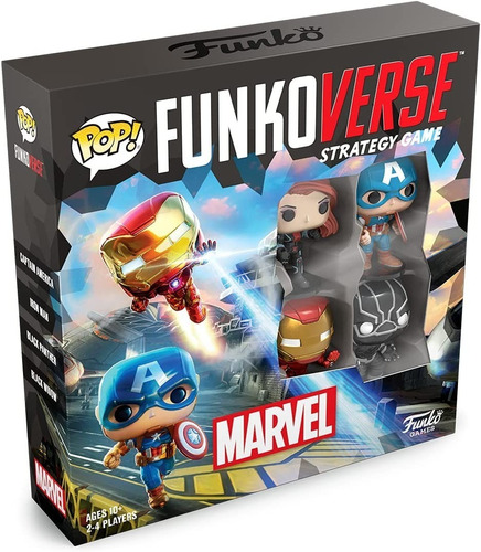 Funko Pop Funkoverse Juego Estrategia Marvel 100 - 4 Figuras