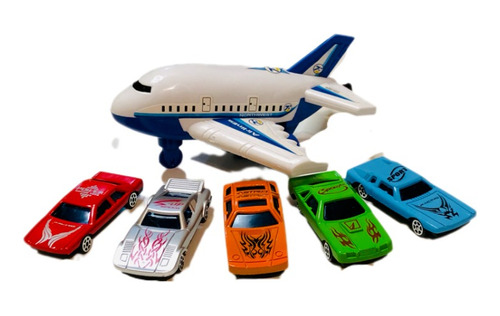 Regalo Navidad Combo Niños Avión + Set Autitos