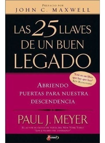 Las 25 Llaves De Un Buen Legado - Paul Meyer 