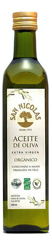 Aceite De Oliva Extra Virgen Orgánico San Nicolás X 500 Ml V