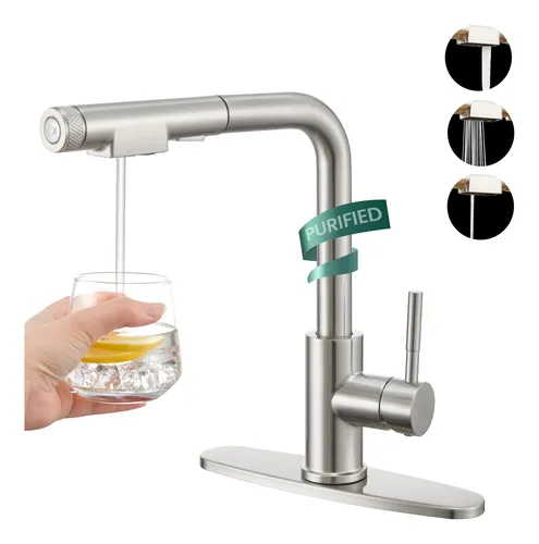 Grifo 3 En 1 Con Filtro De Agua Potable Para Cocina