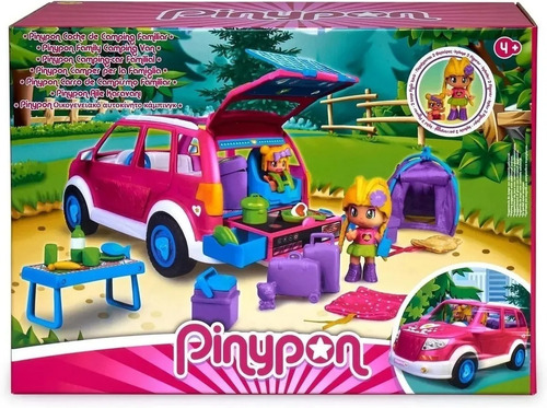 Pinypon Coche Camping Familiar C/ Figuras Y Accesorios 17015
