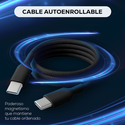 Cable Tipo C A Tipo C Magnetico Carga Rápida 65w 1m Mubitech