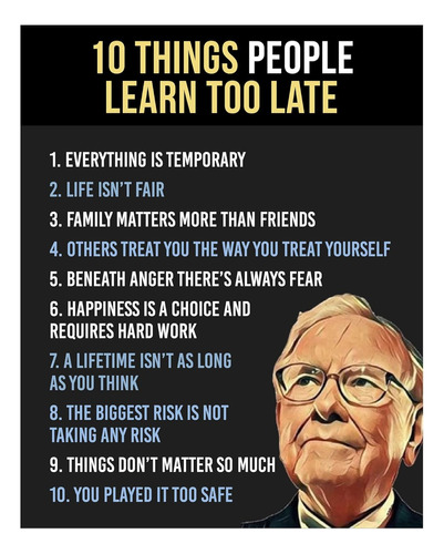 Citas De Warren Buffett  Diez Cosas Que Gente Aprende D...
