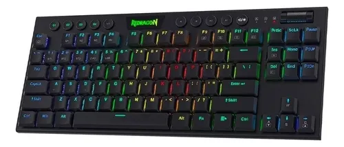 Teclado Mecanico Redragon K621 Horus Tkl Sw Red Rgb Wireless