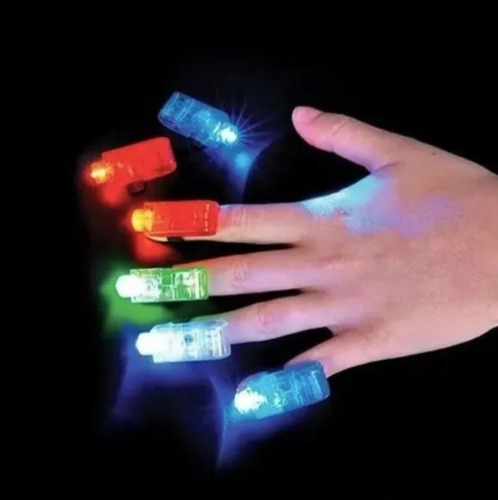 4 Anillo Luminosos Luz Led Batucada Conciertos Colores Neon