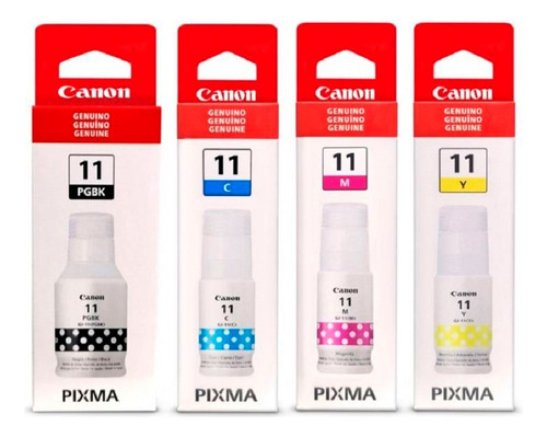 Pack Tinta Canon Pixma Original Serie Gi-11 G2160 G3160