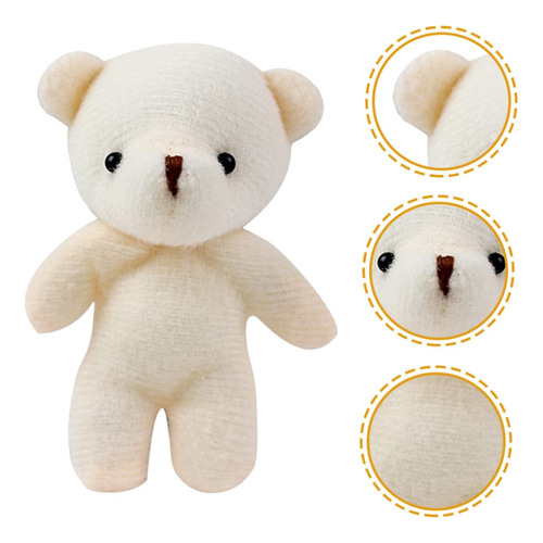 20 Piezas Mini Oso Llavero De Dibujos Animados