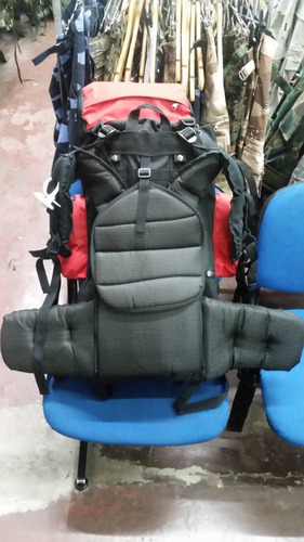 Mochila Mochilero Terra 60 Lts Camping Varillas De Aluminio