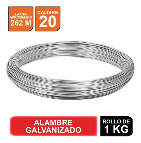 Alambre Galvanizado, Calibre 20  Fiero  44469