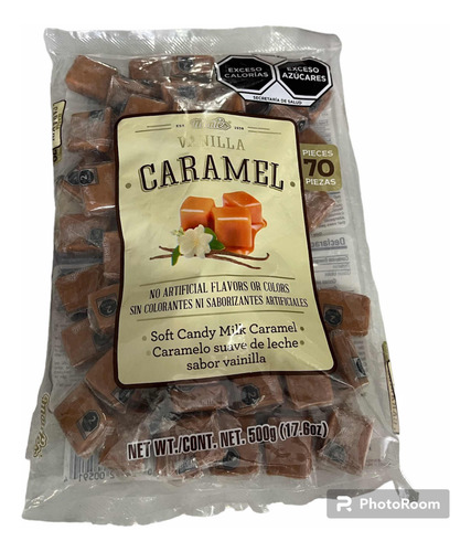 Caramelo Suave De Leche Vainilla Caramel 70pz