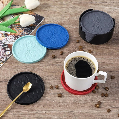 Juego De 6 Posavasos Antideslizantes, Posavasos De Mesa .