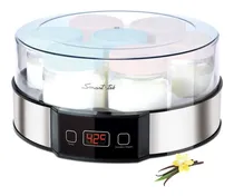 Comprar Yogurtera 7 Frascos Vidrio 1,2lt Smart Tek Timer Led 14hs