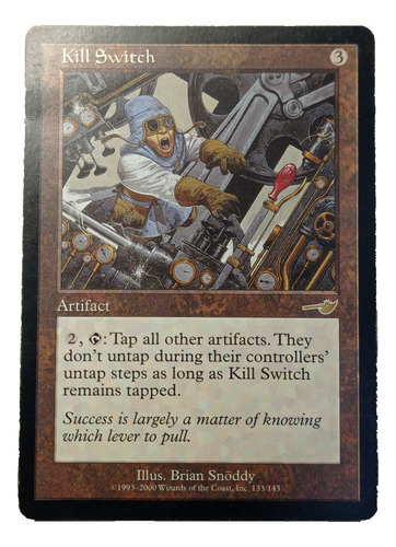 Carta Magic Kill Switch [nemesis] Mtg Artifact